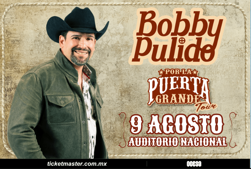 Bobby Pulido anuncia su última gira: Por la Puerta Grande&nbsp;Tour