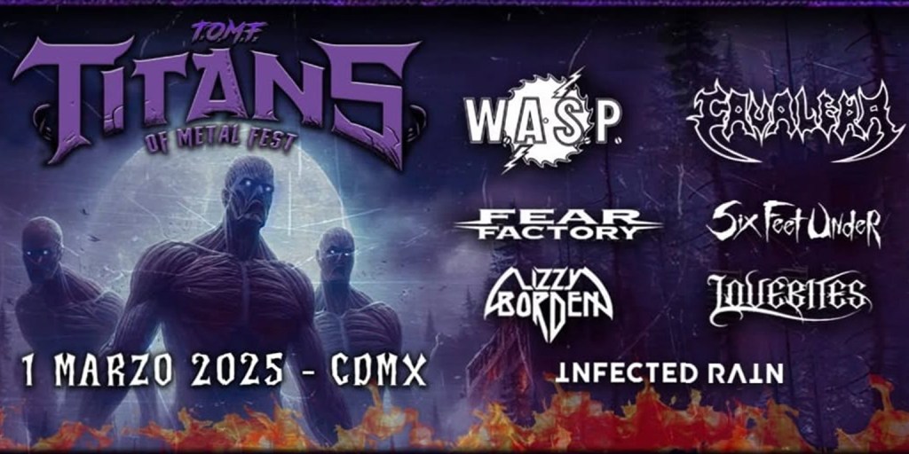 Cartel del TOMF: Titans of Metal Fest.