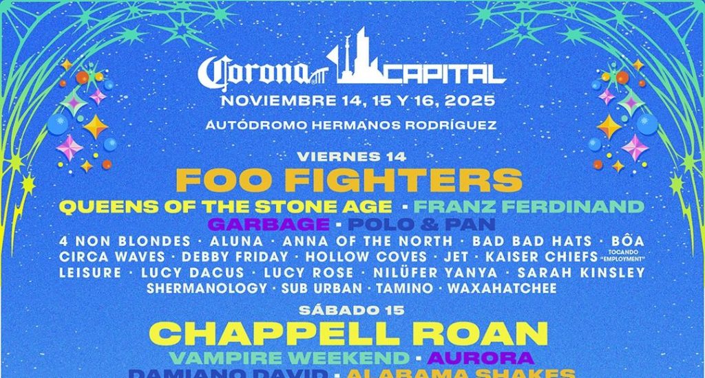 ¡Por fin! Corona Capital reveló su line up&nbsp;completo